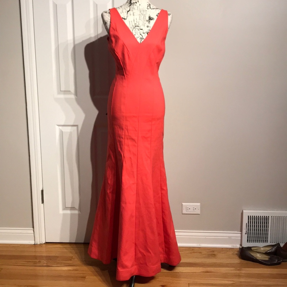 Aidan Mattox Vibrant Mermaid Evening Formal Wedding gown prom dress colorful 12